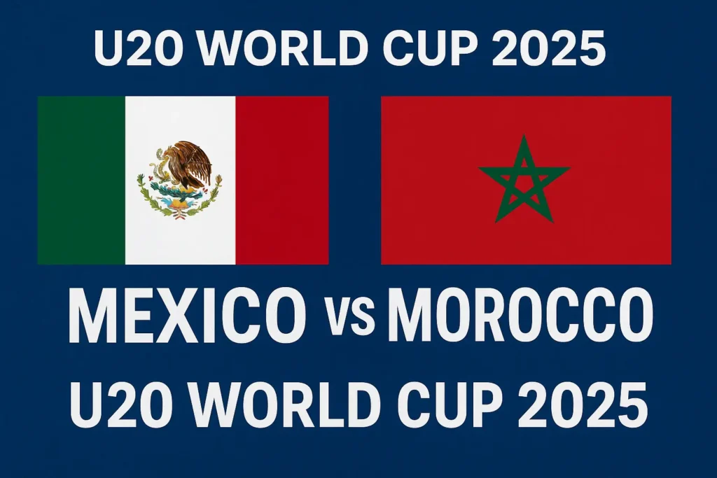 Final score of Mexico vs Morocco in international youth football match