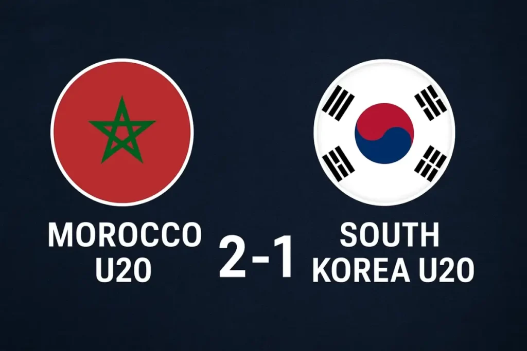 Corea U20 vs Morocco U20 Highlights by 2–1 in the 2025 FIFA U-20 World Cup