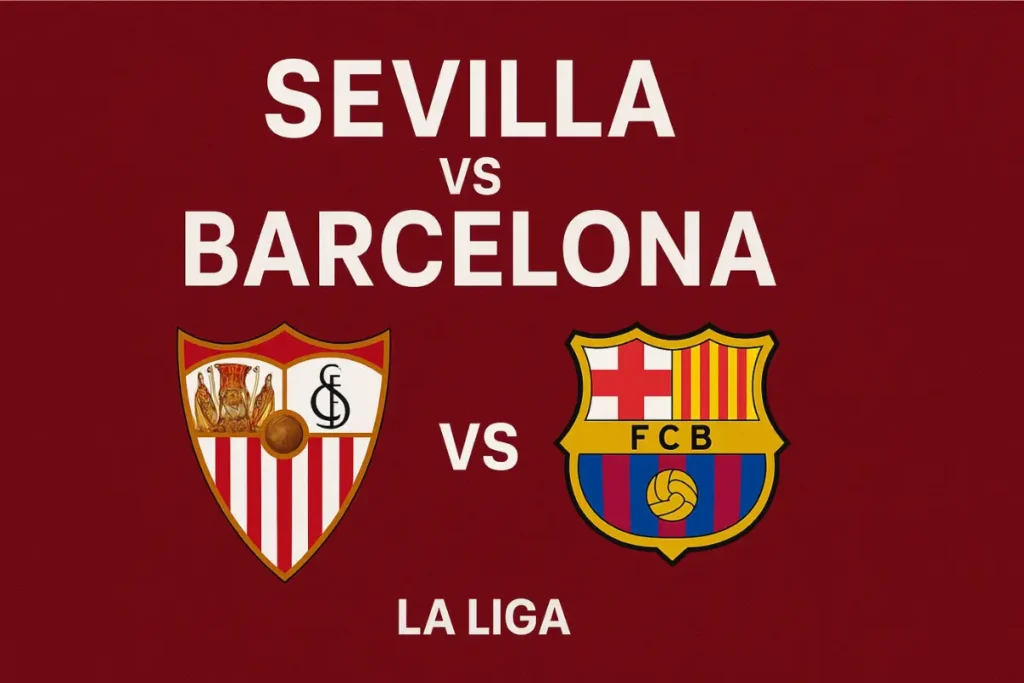 Sevilla vs Barcelona 4-1 — Sevilla celebrate goal during La Liga match
